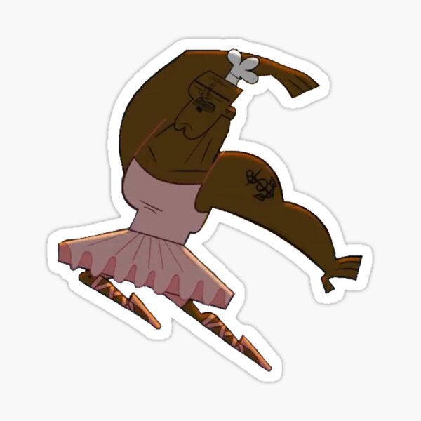 Chef from total drama doing ballet Sticker