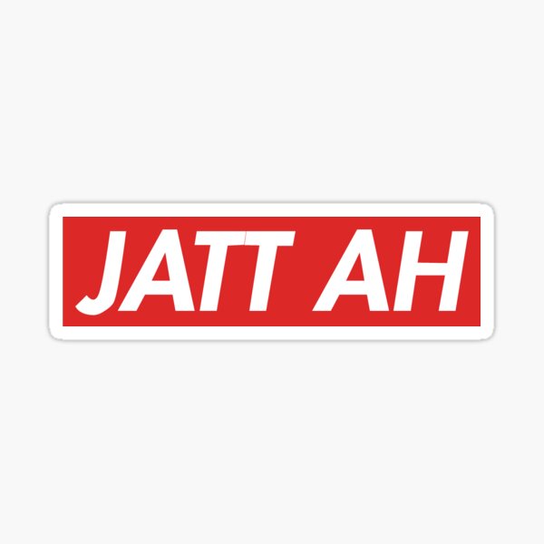 Jatt Ah Sticker By Naavneet Redbubble