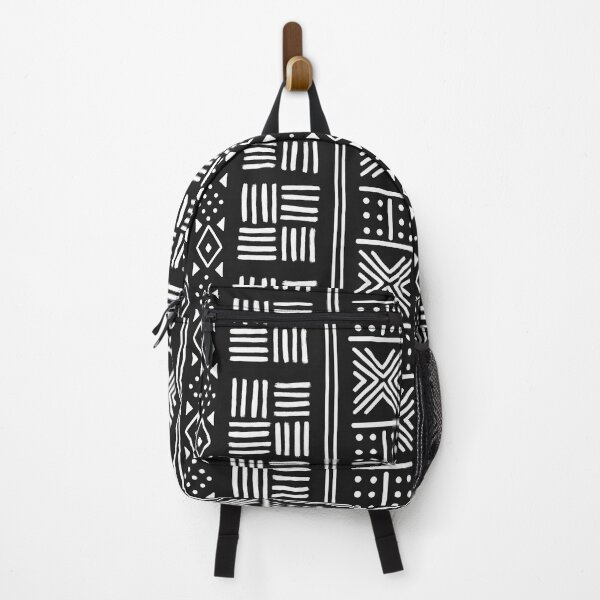 Item preview, White on black dots, lines and stripes on textured cloth - abstract geometric pattern designed and sold by misentangled.