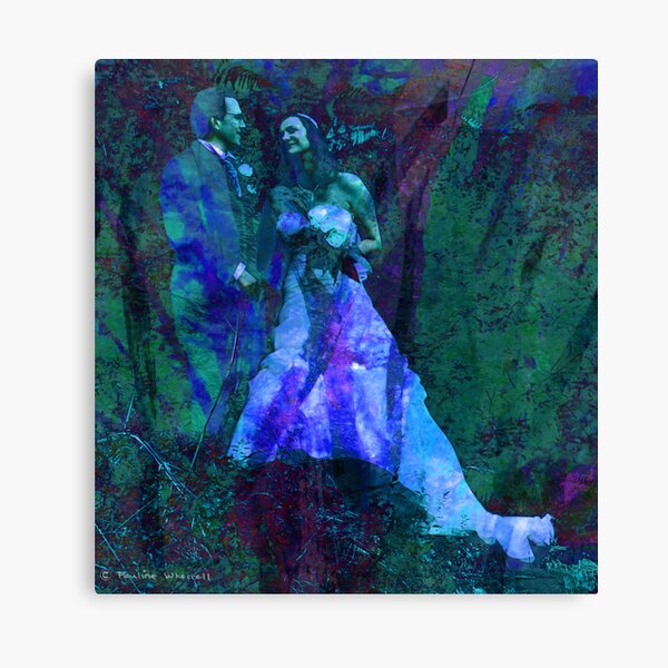 Bride and groom Canvas Print