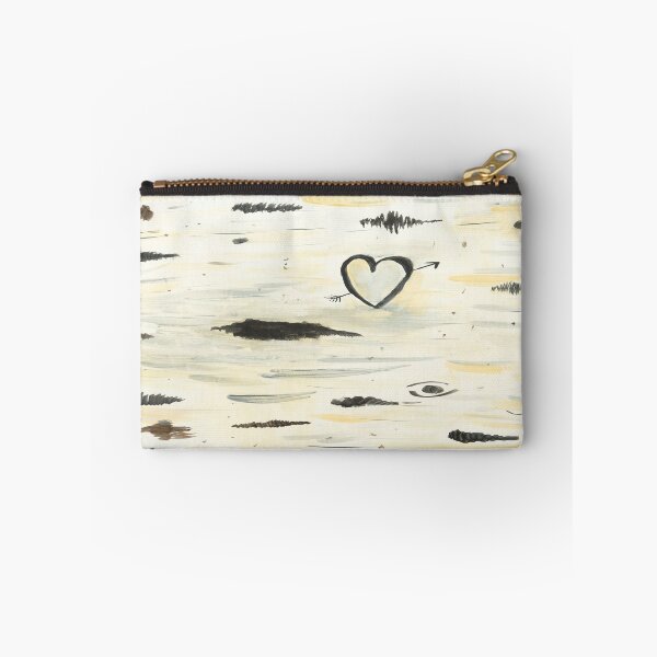 Item preview, Birch with Heart Engraving designed and sold by ArtsyRabbit.