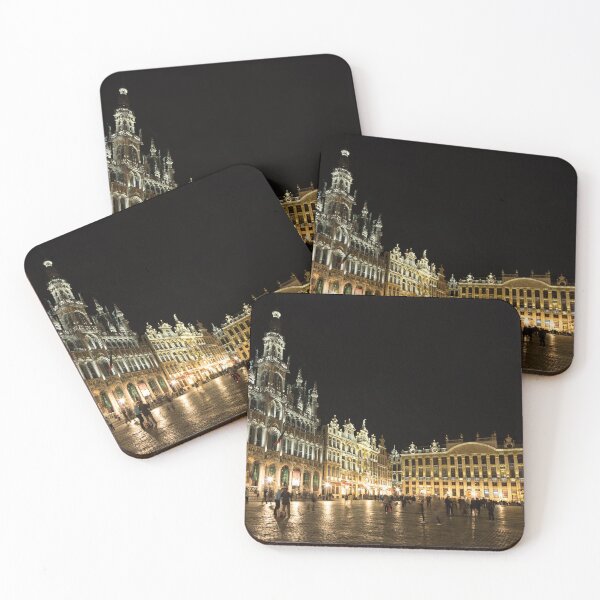 Item preview, Brussels Belgium  - Grand Place Grote Markt at night designed and sold by Norman Repacholi | Keystone Photography.
