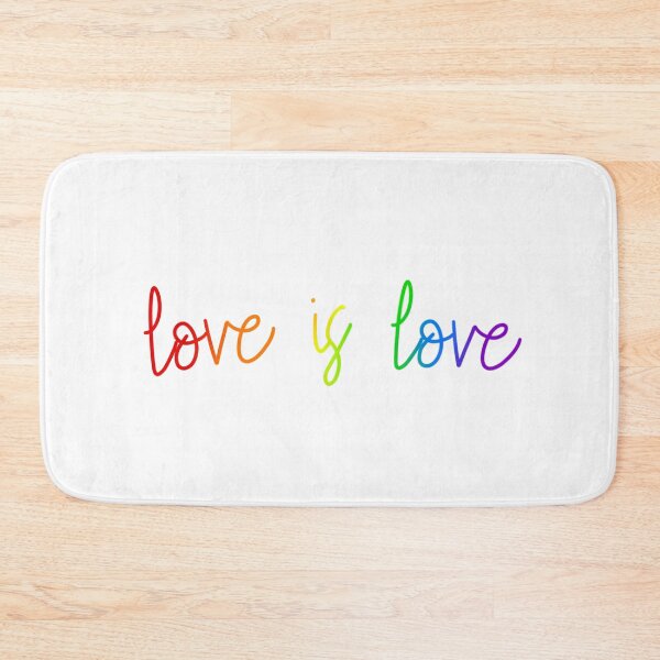 Item preview,  “Love is Love” Rainbow Pride Quote designed and sold by WildeandCo.