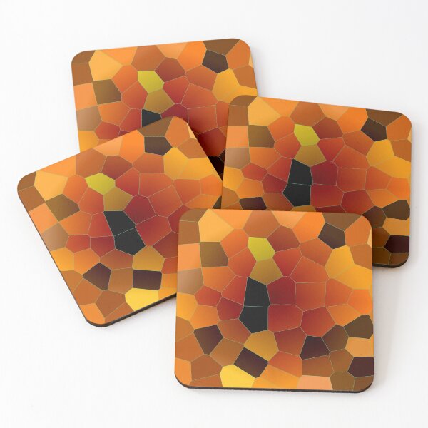Item preview, Hot Honey Lava Mosaic Pattern designed and sold by Sebastian Grafmann.