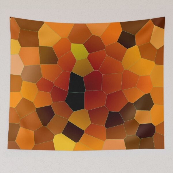 Item preview, Hot Honey Lava Mosaic Pattern designed and sold by Sebastian Grafmann.