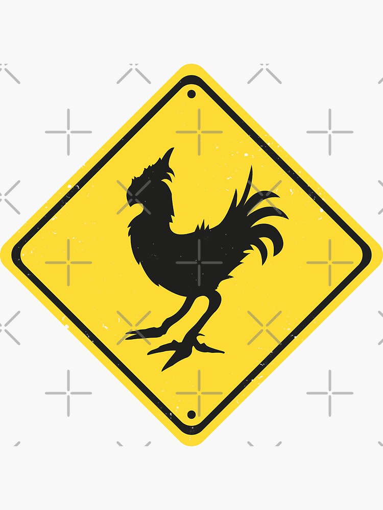 Chocobo Sign Sticker For Sale By Suicun3 Redbubble