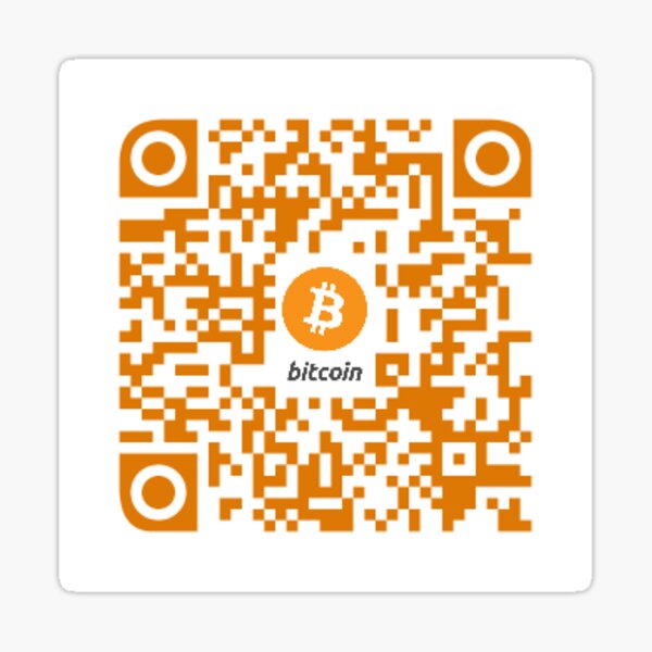 Crypto adresse Bitcoin pour Don Sticker