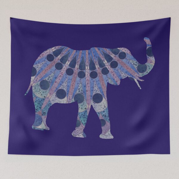 Item preview, One Purple Mandela Elephant designed and sold by WatersEdgeGal.