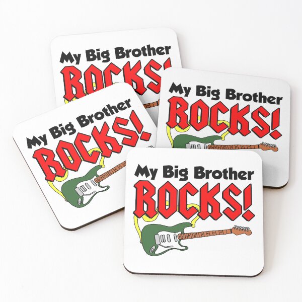 Item preview, My Big Brother Rocks Guitar Cartoon designed and sold by jaycartoonist.