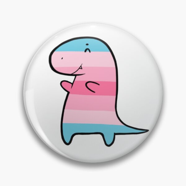 Item preview, Transfeminine Flag Dinosaur  designed and sold by strawaraka.