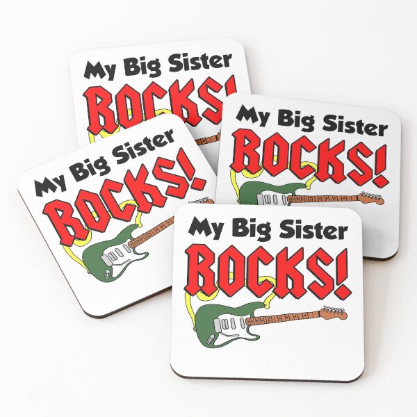 Item preview, My Big Sister Rocks Guitar Cartoon designed and sold by jaycartoonist.