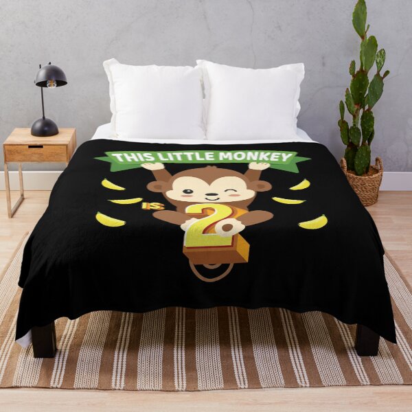 Item preview, This Little Monkey Is 2 Years Old Kid 2nd Birthday Monkeys design designed and sold by Grabitees.