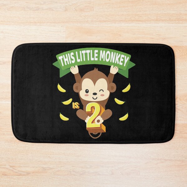 Item preview, This Little Monkey Is 2 Years Old Kid 2nd Birthday Monkeys design designed and sold by Grabitees.