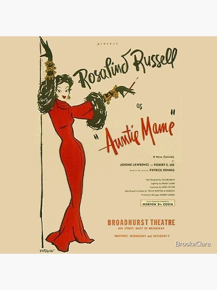 Auntie Mame, Rosalind Russell playbill | Poster