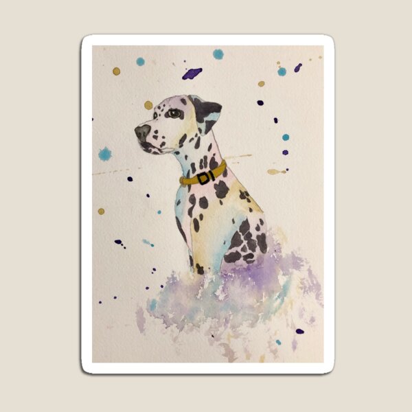 Water Colour Dalmatian Magnet