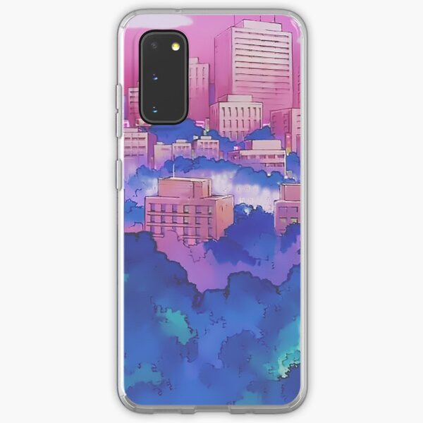 Sailor Moon Pink City Dream Landscape Samsung Galaxy Soft Case
