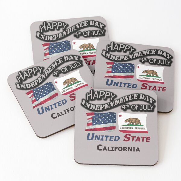 Item preview, Happy Independence Day California State, Happy 4th Of July Gift, Happy Independence Day USA, Design with Flags for each state in the United States. designed and sold by roji-world-shop.