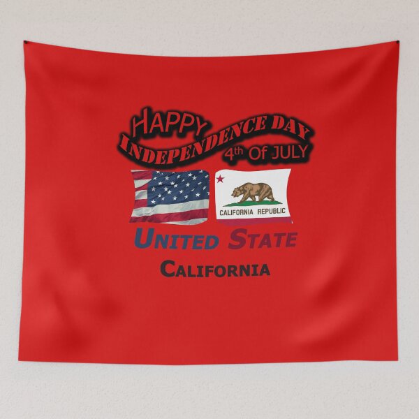 Item preview, Happy Independence Day California State, Happy 4th Of July Gift, Happy Independence Day USA, Design with Flags for each state in the United States. designed and sold by roji-world-shop.