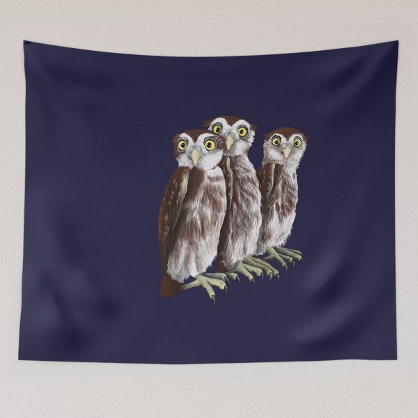 Item preview, Trio of Pygmy Owls designed and sold by Mayakiwi.