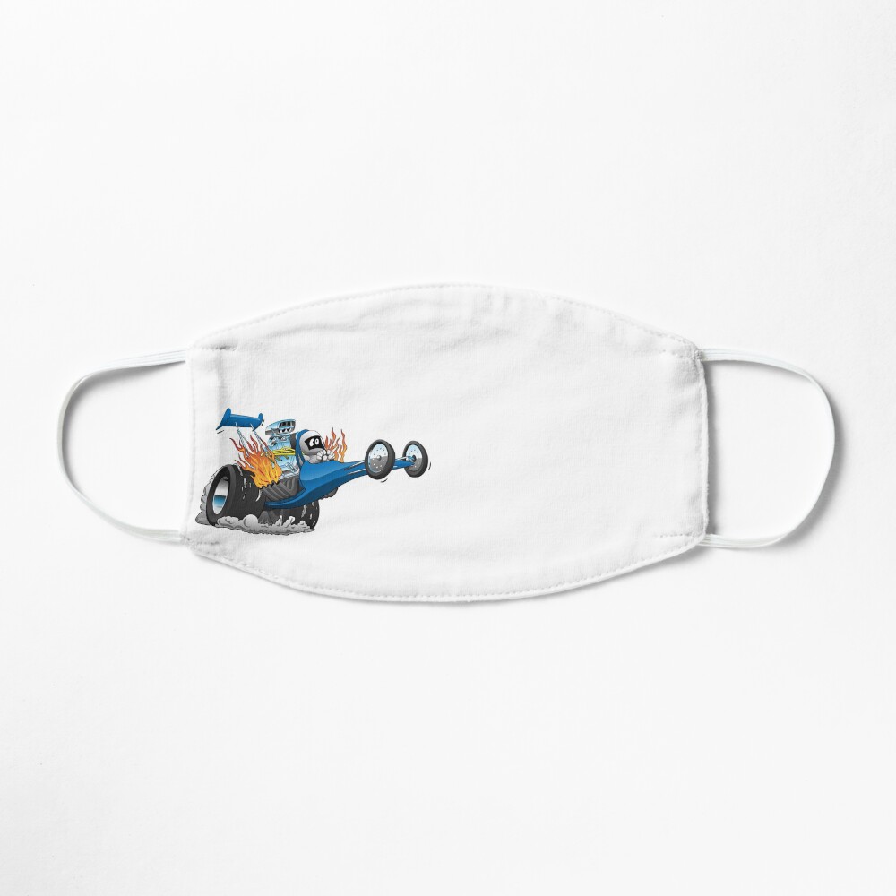 Top Fuel Dragster Cartoon Mask