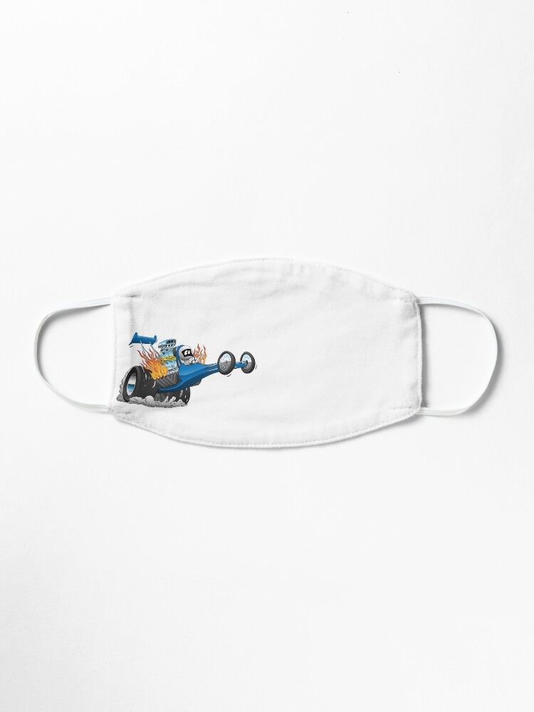 Alternate view of Top Fuel Dragster Cartoon Mask