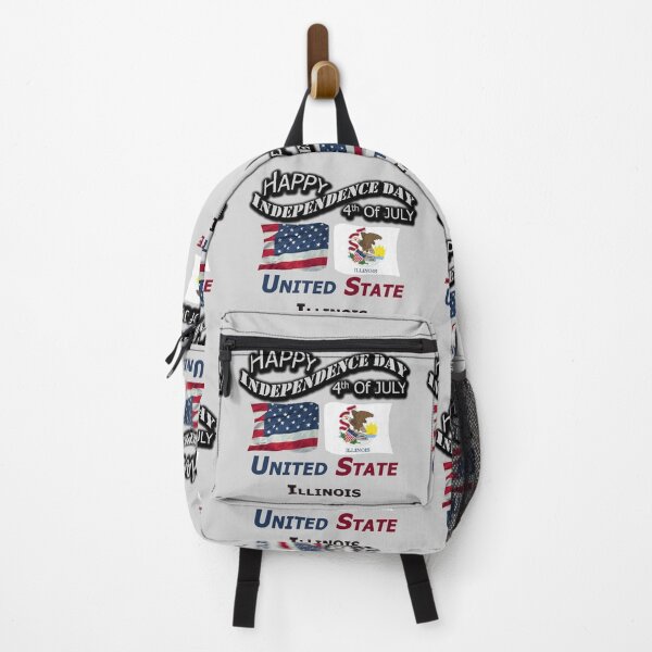 Item preview, Happy Independence Day Illinois State, Happy 4th Of July Gift, Happy Independence Day USA, Design with Flags for each state in the United States. designed and sold by roji-world-shop.