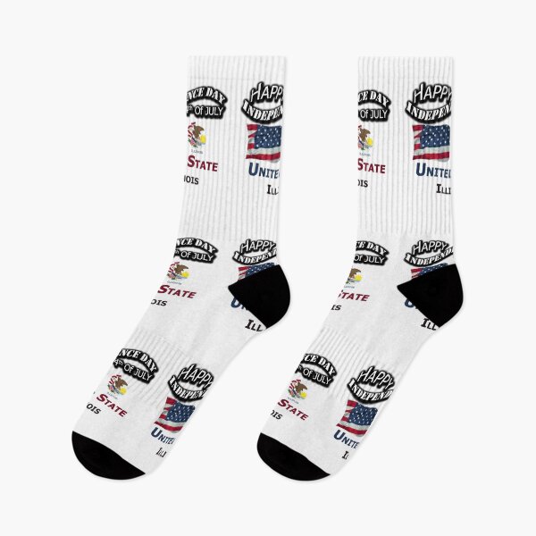Item preview, Happy Independence Day Illinois State, Happy 4th Of July Gift, Happy Independence Day USA, Design with Flags for each state in the United States. designed and sold by roji-world-shop.