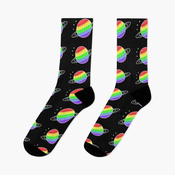 Item preview, Rainbow Saturn On Black designed and sold by taeylenol.