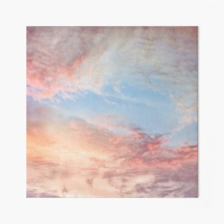 Premium Photo  Dusk in gray with orange pink and peach clouds