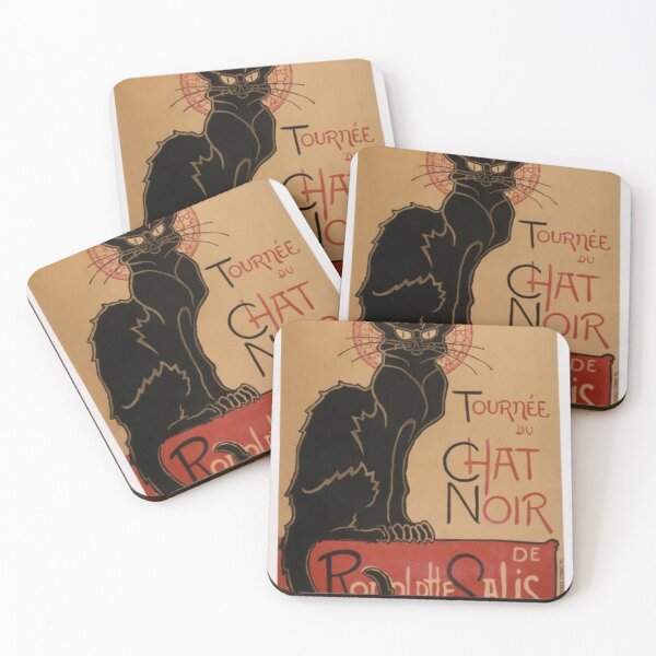 Item preview, French Poster Tournee du Chat Noir de Rodolphe Salis Black Cat designed and sold by Draculaura2009.