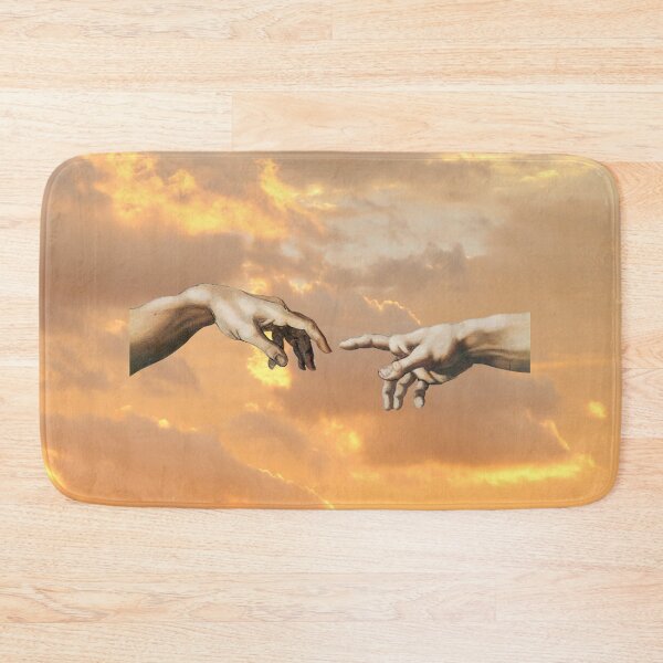 Item preview, Michelangelo's Fingers from the Creation of Adam Amongst Clouds designed and sold by Freshfroot.