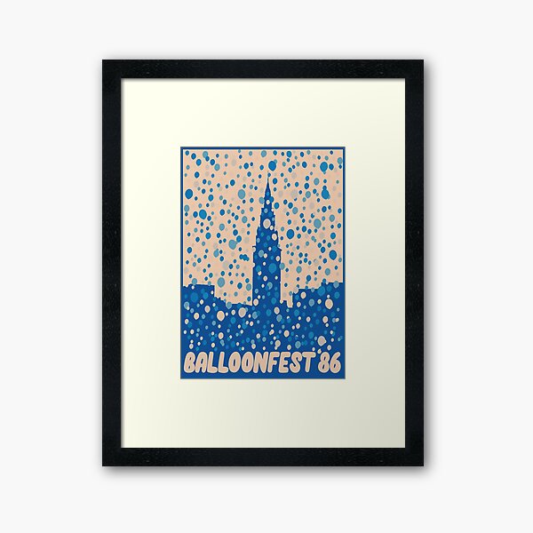 Aperçu de l'œuvre Fête des montgolfières de Cleveland '86 Bleu créée et vendue par logancouch3.