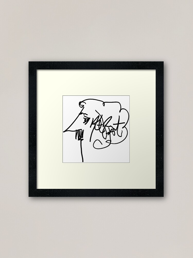 Thumbnail 2 of 7, Framed Art Print, Kurt Vonnegut Signature designed and sold by bibliophan.