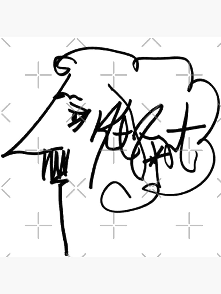 Thumbnail 7 of 7, Framed Art Print, Kurt Vonnegut Signature designed and sold by bibliophan.