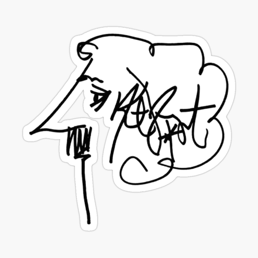 Kurt Vonnegut Signature  Framed Art Print