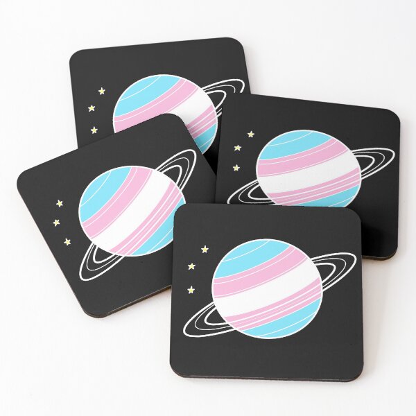 Item preview, Trans Flag Saturn On Black designed and sold by taeylenol.