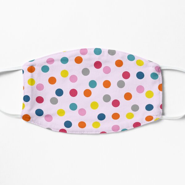 Rainbow Polka Dot Flat Mask