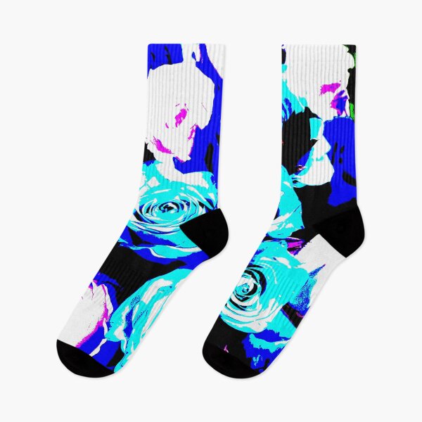 Item preview, Lovely Roses Neon Teal, Pink and Sapphire designed and sold by IgniteWithin.