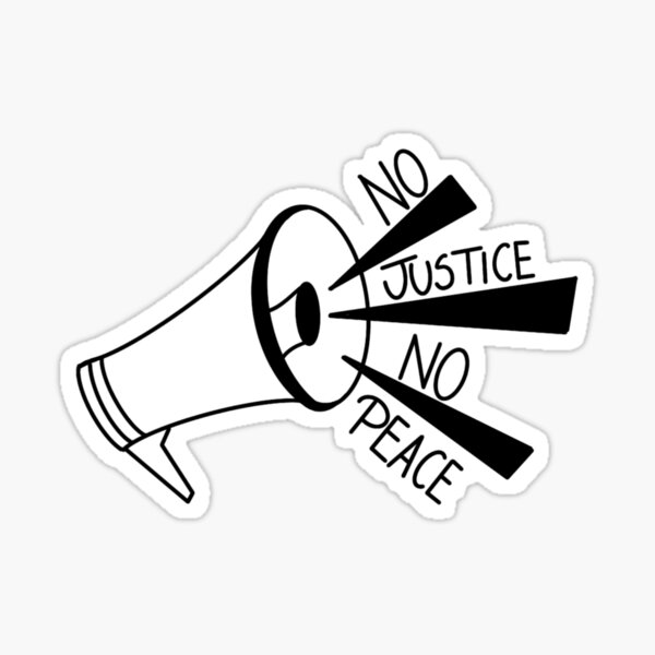 Item preview, No justice , no peace  designed and sold by SH-aestheticart.