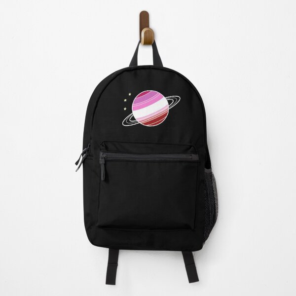 Item preview, Lipstick Lesbian Flag Saturn On Black designed and sold by taeylenol.