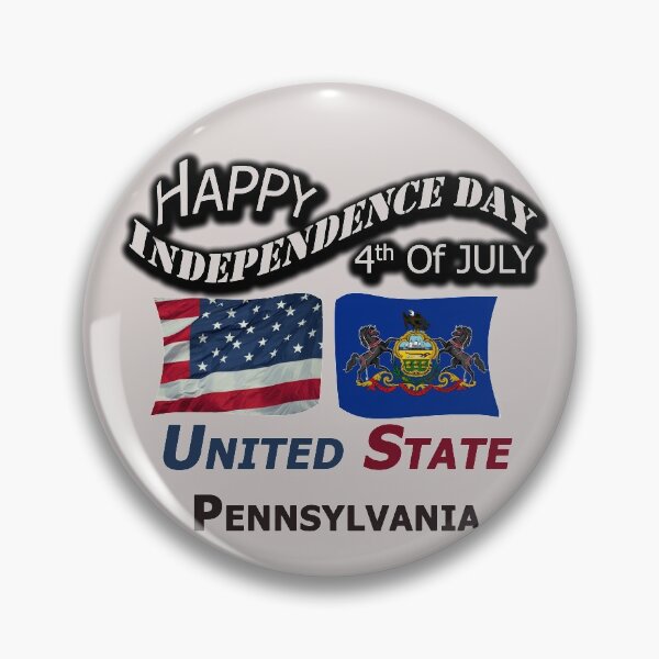 Item preview, Happy Independence Day Pennsylvania State, Happy 4th Of July Gift, Happy Independence Day USA, Design with Flags for each state in the United States. designed and sold by roji-world-shop.