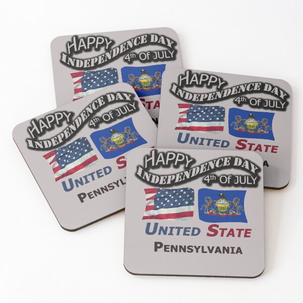 Item preview, Happy Independence Day Pennsylvania State, Happy 4th Of July Gift, Happy Independence Day USA, Design with Flags for each state in the United States. designed and sold by roji-world-shop.
