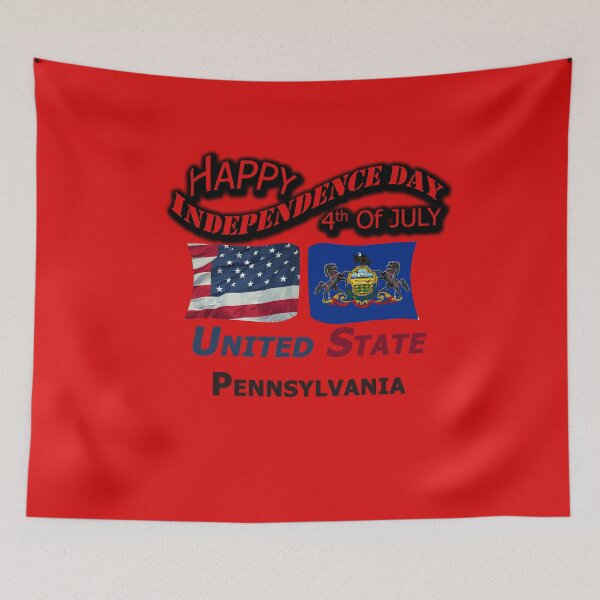 Item preview, Happy Independence Day Pennsylvania State, Happy 4th Of July Gift, Happy Independence Day USA, Design with Flags for each state in the United States. designed and sold by roji-world-shop.