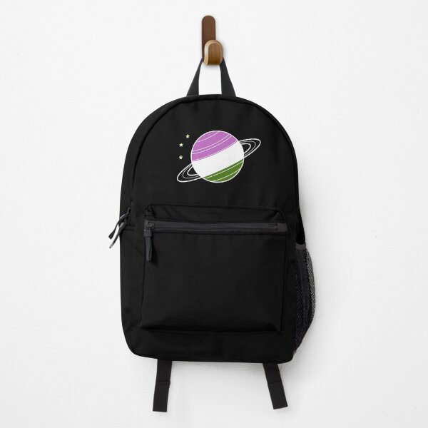Item preview, Genderq Flag Saturn On Black designed and sold by taeylenol.