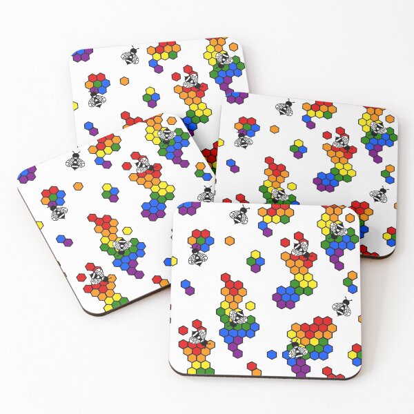Item preview, Gay Pride Bees   designed and sold by TinyPhoenix.