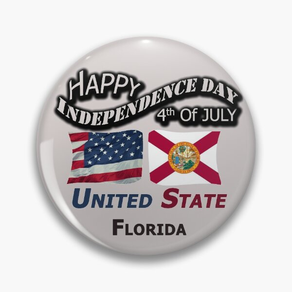 Item preview, Happy Independence Day Florida State, Happy 4th Of July Gift, Happy Independence Day USA, Design with Flags for each state in the United States. designed and sold by roji-world-shop.