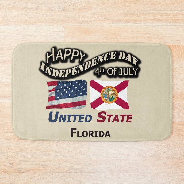 Item preview, Happy Independence Day Florida State, Happy 4th Of July Gift, Happy Independence Day USA, Design with Flags for each state in the United States. designed and sold by roji-world-shop.