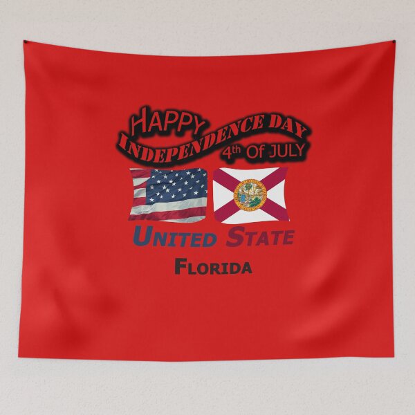 Item preview, Happy Independence Day Florida State, Happy 4th Of July Gift, Happy Independence Day USA, Design with Flags for each state in the United States. designed and sold by roji-world-shop.