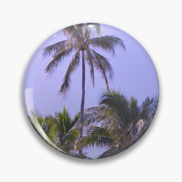 Item preview, Beach Purple and Blue Palm Trees  designed and sold by cloudedsunset.