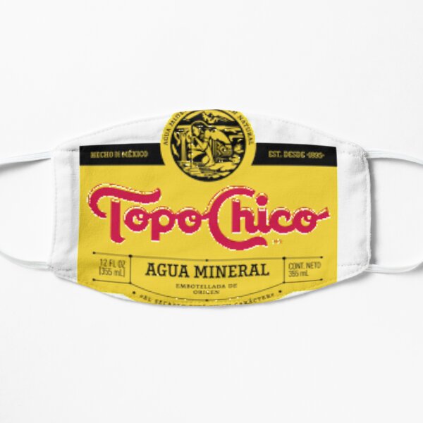 Topo Chico mexican mineral water Flat Mask